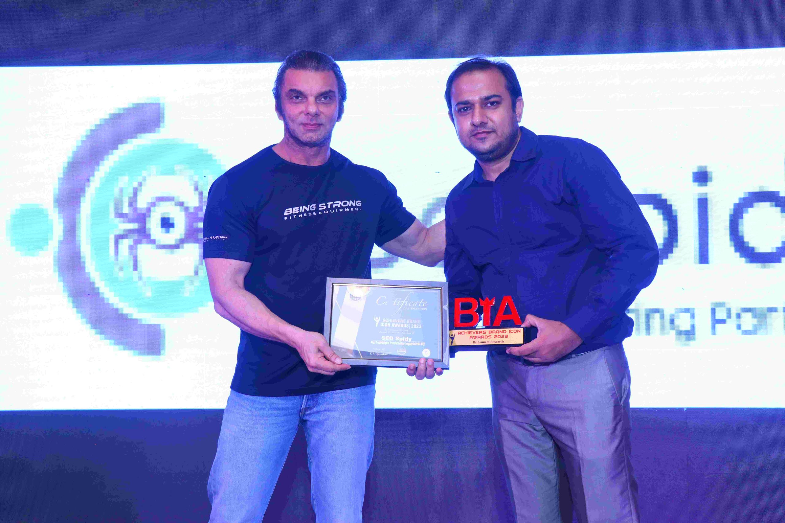 You are currently viewing SEOSpidy’s Triumph: Best Digital Transformation Company in Delhi NCR at Brand Icon Awards